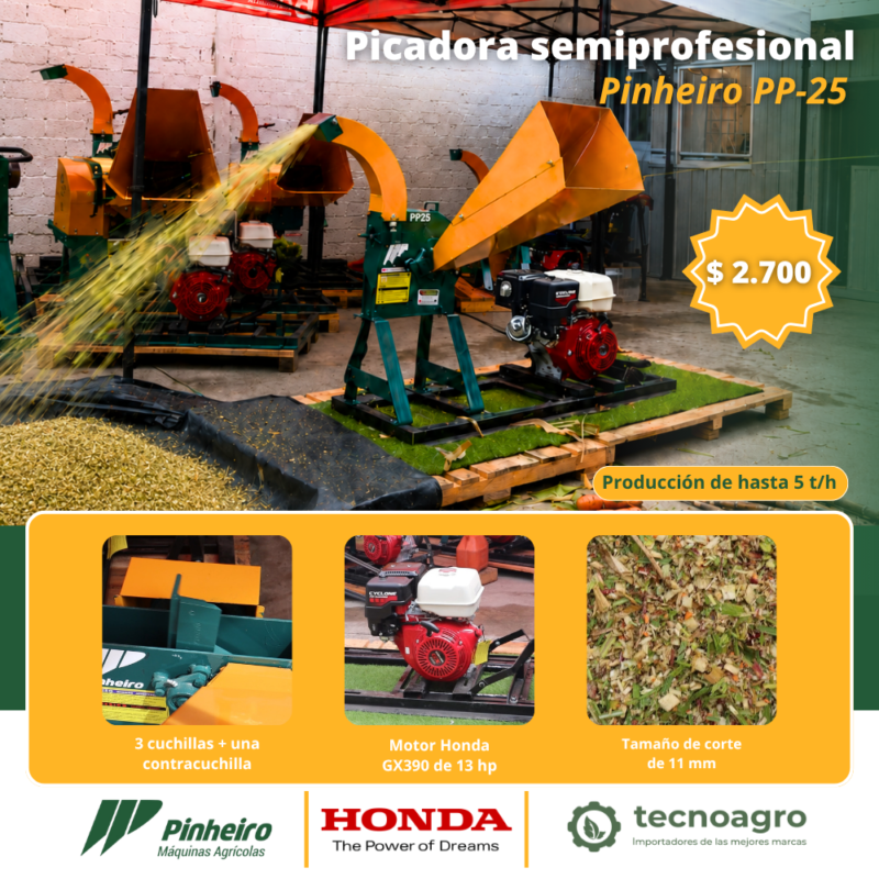 PP-25. flyer Picadora Semiprofesional Pinheiro PP-25