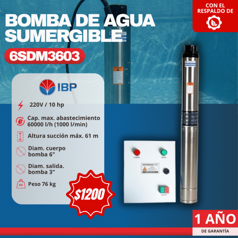 Bomba de agua sumergible 6SDM3603 Bomba de agua sumergible 6SDM3603