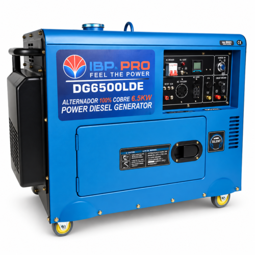 GENERADOR A DIÉSEL SILENCIOSO IBP PRO DG6500LDE - 6500W